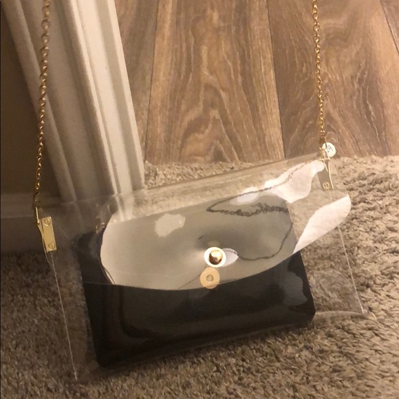 Clear purse with black wallet - Picture 3 of 4